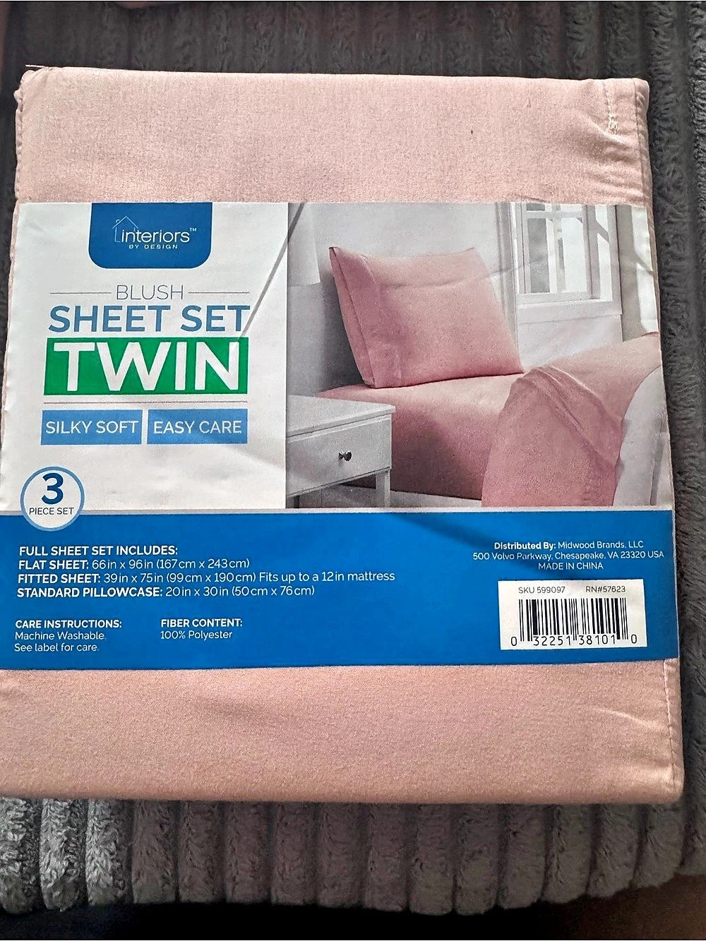 Intelligence Sheet Set Twin Pink Twin Sheet Set NWT